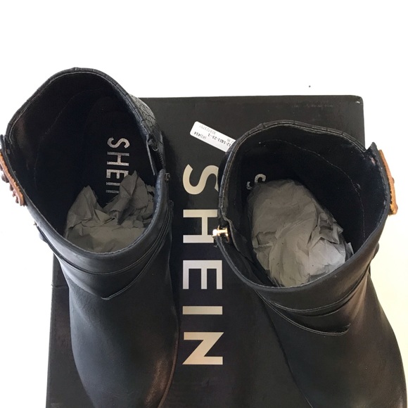 SHEIN black ankle boots - Picture 2 of 6